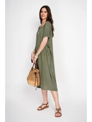 Le Jardin du Lin Sukienka w kolorze khaki rozmiar: 40