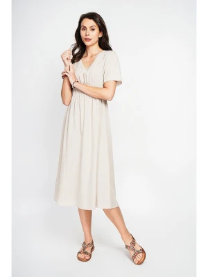 Le Jardin du Lin Sukienka w kolorze kremowym rozmiar: 40