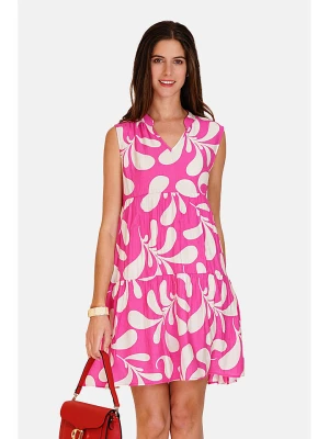 Le Jardin du Lin Sukienka w kolorze różowo-kremowym rozmiar: 40
