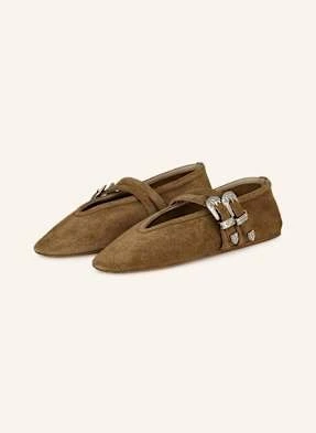 Le Monde Béryl Baleriny Mary Jane Claudia beige LE MONDE BÉRYL