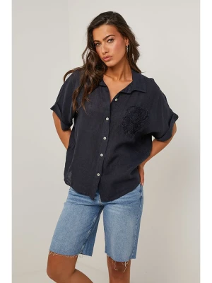 Le Monde du Lin Lniana bluzka w kolorze czarnym rozmiar: 36/38