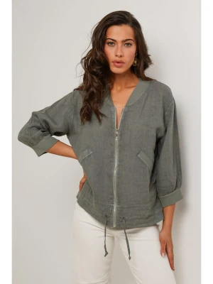 Le Monde du Lin Lniana kurtka w kolorze khaki rozmiar: 38/40