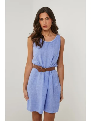 Le Monde du Lin Lniana sukienka w kolorze niebieskim rozmiar: 34/36