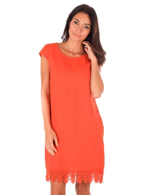 Le Monde du Lin Lniana sukienka w kolorze pomarańczowym rozmiar: 38/40