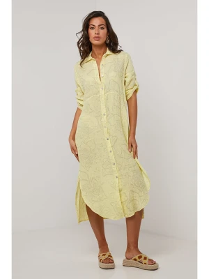 Le Monde du Lin Lniana sukienka w kolorze żółtym rozmiar: 38/40
