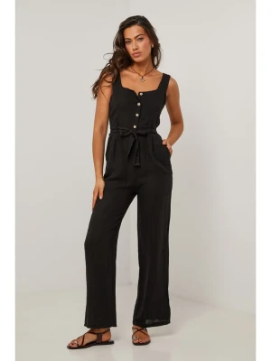 Le Monde du Lin Lniany kombinezon w kolorze czarnym rozmiar: 38/40