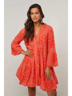 Le Monde du Lin Sukienka w kolorze koralowym rozmiar: 34/36