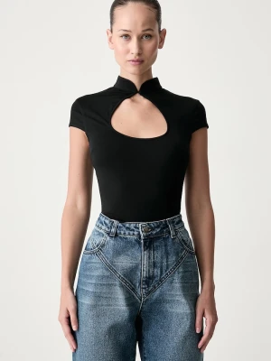 Le Privé bluzka damska z modalem CORALIE TOP NOIR czarny