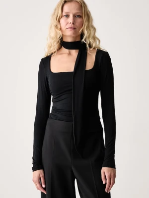 Le Privé bluzka damska z modalem REINE TOP NOIR czarny