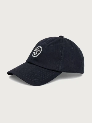 Le Privé czapka z daszkiem damska bawełniana VARSITY CAP granatowy