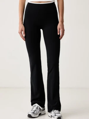 Le Privé legginsy damskie VARSITY FLARE czarny