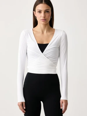Le Privé longsleeve damski SOFTSKIN BALLET TOP biały