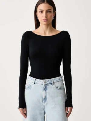Le Privé longsleeve damski z modalem NORAH NOIR czarny