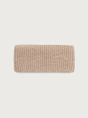 Le Privé opaska na głowę damska z dodatkiem kaszmiru LE HEADBAND BEIGE
