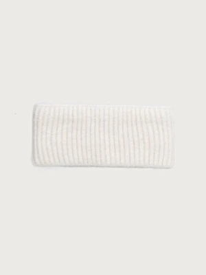 Le Privé opaska na głowę damska z dodatkiem kaszmiru LE HEADBAND BLANC beżowy