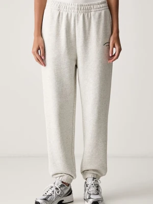 Le Privé spodnie dresowe damskie bawełniane VARSITY JOGGER szary