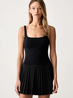 Le Privé top damski SOFTSKIN TANK czarny