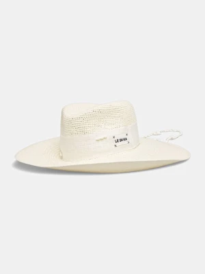 LE SH KA headwear kapelusz z szerokim rondem damski pleciony SEASHEEL LONDON