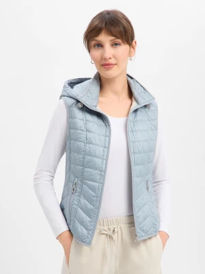 Lebek Damska pikowana kamizelka Kobiety niebieski,