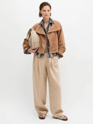 Skórzana kurtka trencz na luzie Marc O'Polo