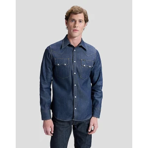 Lee 101 50s Western Shirt Dry Blue Size