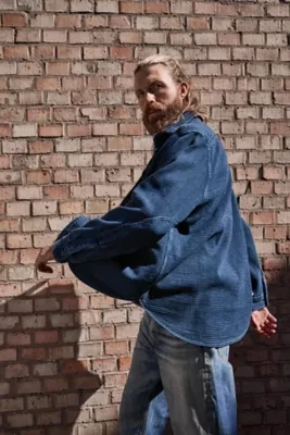 Lee 101 70's Shirt Dark Wash Size