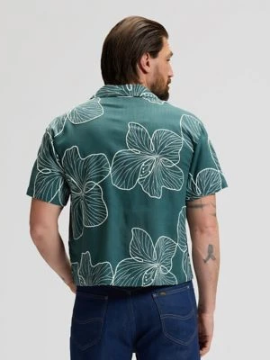 Lee 101 Relaxed Vintage Resort Shirt Algae Floral Size