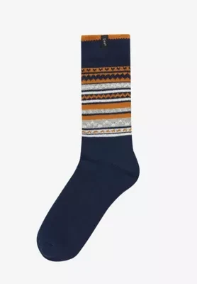 Lee 2-Pack Boot Socks Grey Marl Indigo Ochre Size