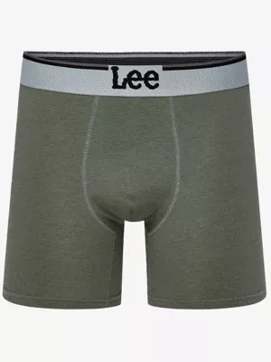Lee 3 Pack Medium Trunks Black Dk Green Grey Size