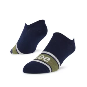 Lee 3-Pack Shoe Liners Blue Ecru Olive Size