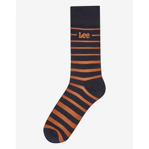 Lee 3-Pack Socks Navy Acorn Blue Stripes Size