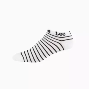 Lee 3 Pack Trainer Liners White Striped Size