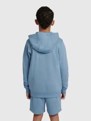 Lee Badge Zip Through Hoodie Faded Denim Size 9/10