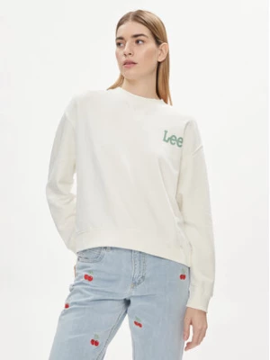 Lee Bluza Essential 112350242 Écru Relaxed Fit