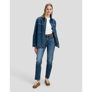 Lee Carol High Rise Straight Jean Dark Cobalt Size 33x33