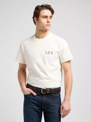 Lee Casual Leather Belt Dark Brown Size