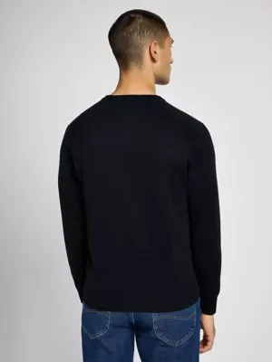 Lee Regular Clean Raglan Sweater Black Size