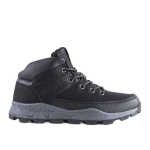 Lee Cooper Czarne ocieplane trapery LCJ-22-01-1391