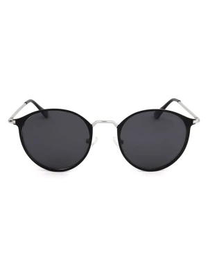 Lee Cooper Damskie okulary przeciwsłoneczne w kolorze srebrno-czarnym rozmiar: 52