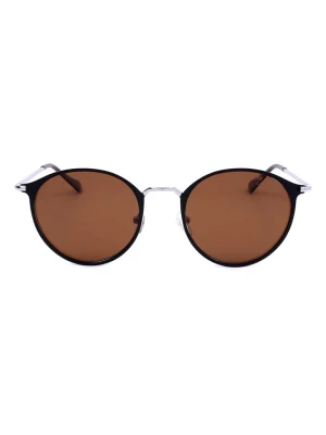 Lee Cooper Damskie okulary przeciwsłoneczne w kolorze srebrno-jasnobrązowo-czarnym rozmiar: 52