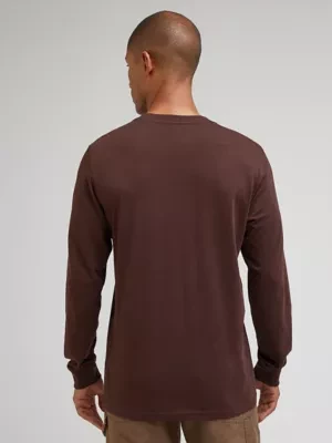 Lee Essential Long Sleeve Tee Arabica Size