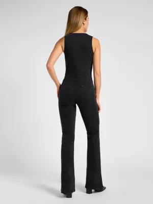 Lee Foreverfit Flare Jumpsuit Black Avery Size