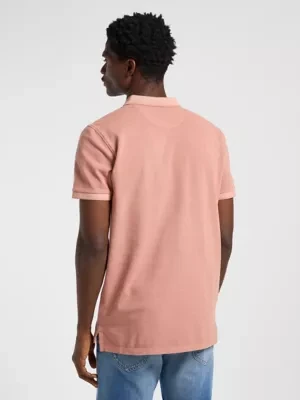 Lee Garment Dye Polo Sepia Size