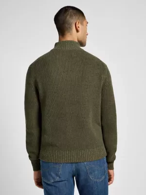 Lee Half Zip Knit Mercantile Green Size