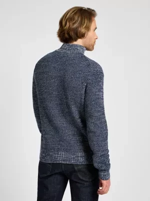 Lee Half Zip Knit Mood Indigo Size