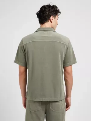 Lee Knit Camp Shirt Olive Grove Size