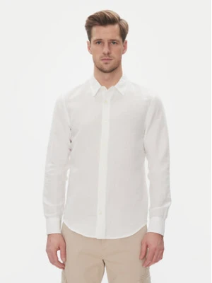 Lee Koszula Patch 112364230 Biały Regular Fit