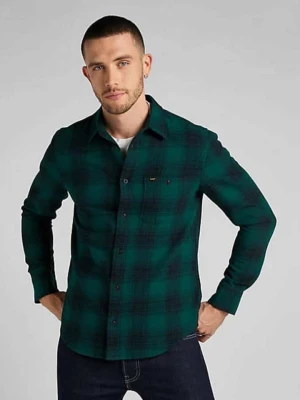 Lee Koszula - Regular fit - w kolorze zielono-czarnym rozmiar: S