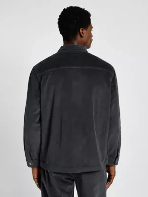 Lee Long Sleeve Worker Shirt Dark Muted Gray Size