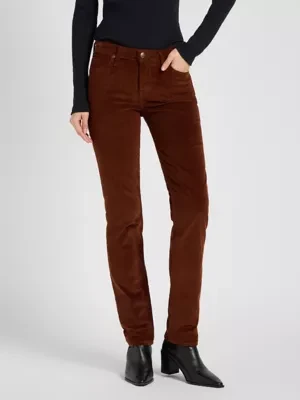 Lee Marion Straight Corduroy Pant Luxe Brown Size 36x33